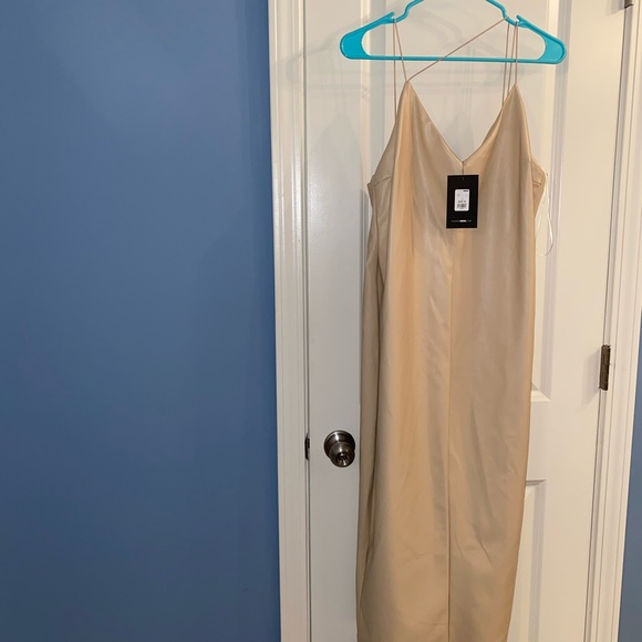 Faux leather midi dress - Picture 5 of 6